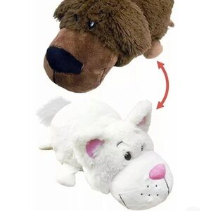 Flip a zoo Rachel Cat and Bradley Labrador large plush